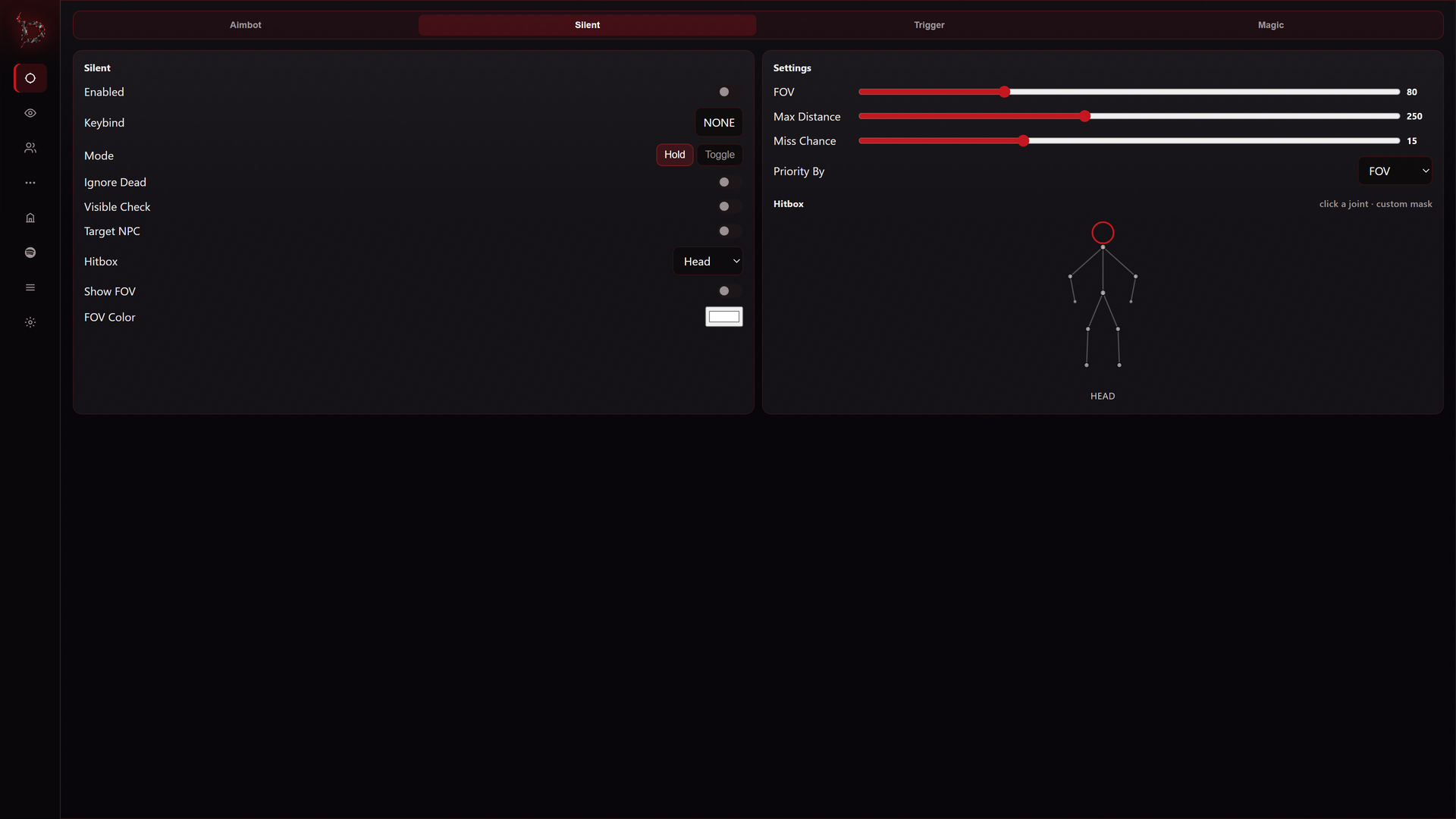 Combat Silent tab